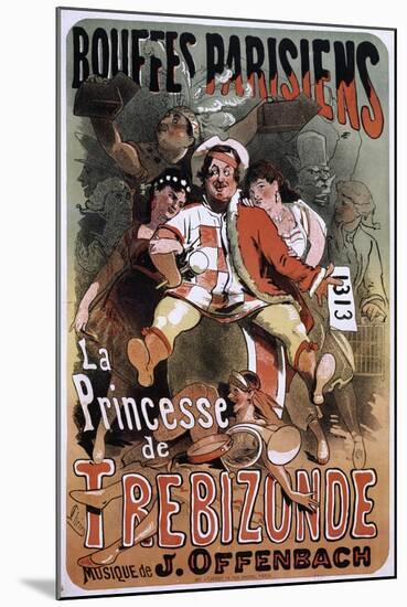 The Princess of Trebizond-Jules Chéret-Mounted Giclee Print