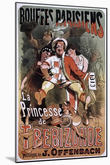 The Princess of Trebizond-Jules Chéret-Mounted Giclee Print