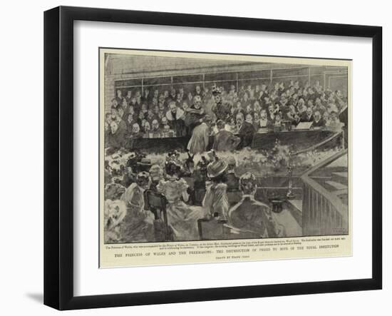 The Princess of Wales and the Freemasons-Frank Craig-Framed Giclee Print