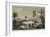 The Princess of Wales at Athens, the Palace and Gardens, the Acropolis in the Distance-null-Framed Premium Giclee Print