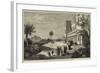 The Princess of Wales at Athens, the Palace and Gardens, the Acropolis in the Distance-null-Framed Giclee Print