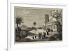 The Princess of Wales at Athens, the Palace and Gardens, the Acropolis in the Distance-null-Framed Giclee Print