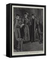 The Princess of Wales Being Admitted a Doctor in Music of the University of Wales-Sydney Prior Hall-Framed Stretched Canvas