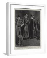 The Princess of Wales Being Admitted a Doctor in Music of the University of Wales-Sydney Prior Hall-Framed Giclee Print