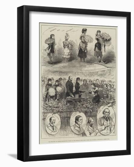 The Princess of Wales Distributing Prizes to the Pupils of the Girls' Public Day Schools at the Roy-null-Framed Giclee Print