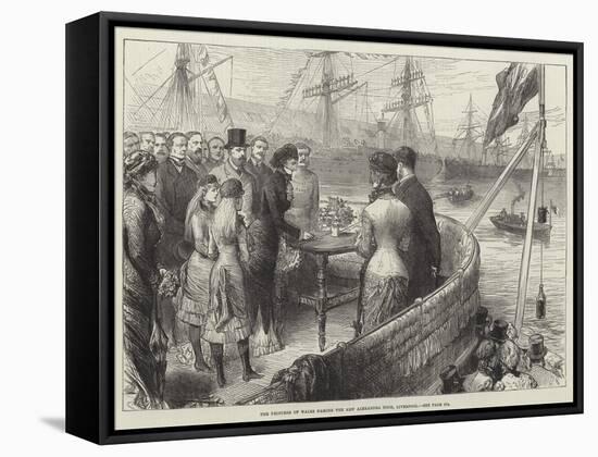 The Princess of Wales Naming the New Alexandra Dock, Liverpool-null-Framed Stretched Canvas