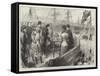 The Princess of Wales Naming the New Alexandra Dock, Liverpool-null-Framed Stretched Canvas