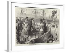 The Princess of Wales Naming the New Alexandra Dock, Liverpool-null-Framed Giclee Print