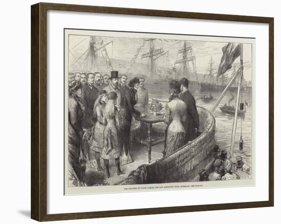 The Princess of Wales Naming the New Alexandra Dock, Liverpool-null-Framed Giclee Print
