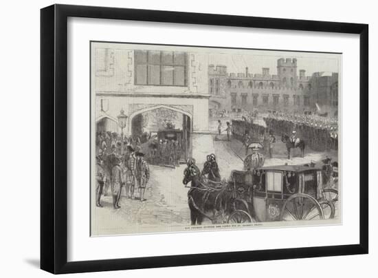 The Princess Quitting the Castle for St George's Chapel-null-Framed Giclee Print