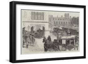 The Princess Quitting the Castle for St George's Chapel-null-Framed Giclee Print