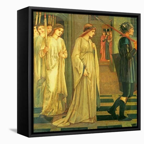 The Princess Sabra Led to the Dragon, 1866-Edward Burne-Jones-Framed Stretched Canvas