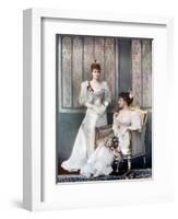 The Princess Victoria and Princess Charles of Denmark, Late 19th Century-W&d Downey-Framed Giclee Print