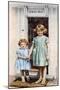 The Princesses Elizabeth and Margaret Rose at the Door of the Little House, 1933-null-Mounted Giclee Print