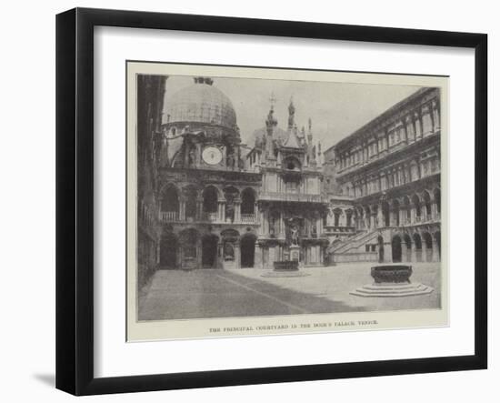 The Principal Courtyard in the Doge's Palace, Venice-null-Framed Giclee Print