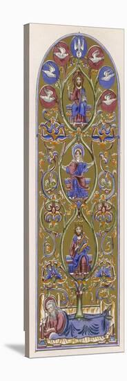 The Principal Figures in the Genealogy of Jesus, Abraham David and Mary-null-Stretched Canvas