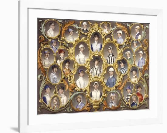 The Principal Jockeys of the South of England-Anson A. Martin-Framed Premium Giclee Print