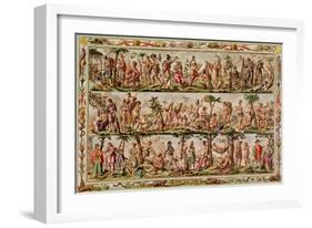 The Principal Peoples of the Americas, circa 1798-99-Jacques Grasset de Saint-Sauveur-Framed Giclee Print