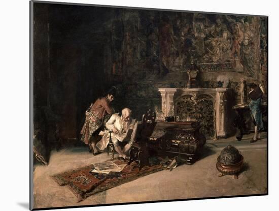The Print Collector, 1866-Maria Fortuny-Mounted Giclee Print