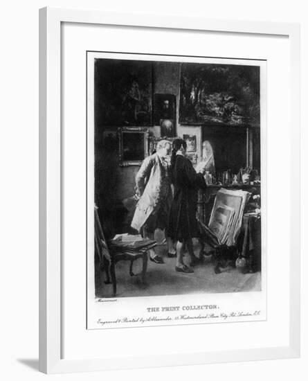 The Print Collector, 1908-1909-A Alexander-Framed Giclee Print