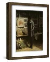 The Print Collector, C.1857-63-Honore Daumier-Framed Giclee Print