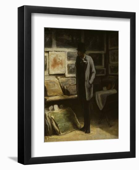 The Print Collector, C.1857-63-Honore Daumier-Framed Giclee Print