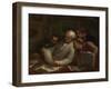 The Print Collectors, C.1860-63 (Oil on Panel)-Honore Daumier-Framed Giclee Print