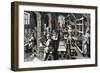 The printing of books (Printing office)-French School-Framed Giclee Print