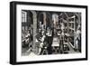 The printing of books (Printing office)-French School-Framed Giclee Print