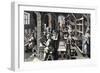 The printing of books (Printing office)-French School-Framed Giclee Print