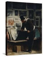 The Prints Collector-Honoré Daumier-Stretched Canvas