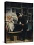 The Prints Collector-Honoré Daumier-Stretched Canvas