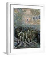 The Prison Courtyard, 1890-Vincent van Gogh-Framed Giclee Print