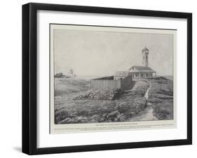 The Prison of Captain Dreyfus on the Ile Du Diable-null-Framed Giclee Print