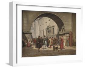 The Prison of Copenhagen, 1831-Martinus Rorbye-Framed Giclee Print