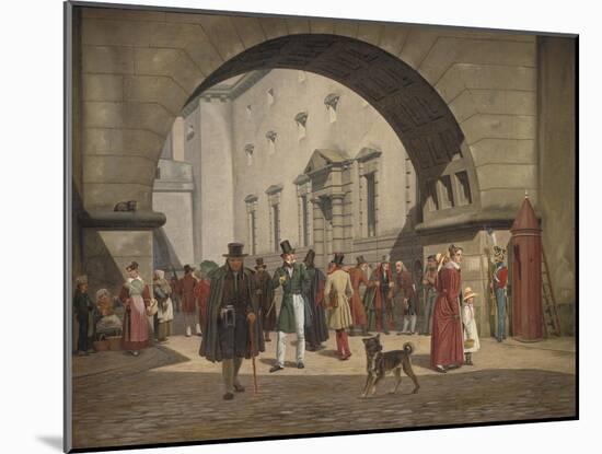 The Prison of Copenhagen, 1831-Martinus Rorbye-Mounted Giclee Print