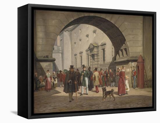 The Prison of Copenhagen, 1831-Martinus Rorbye-Framed Stretched Canvas