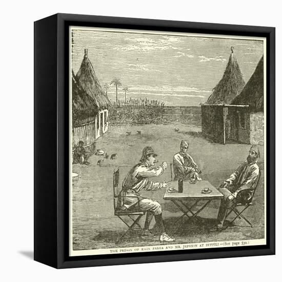 The Prison of Emin Pasha and Mr Jephson at Duffili-null-Framed Stretched Canvas
