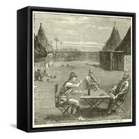 The Prison of Emin Pasha and Mr Jephson at Duffili-null-Framed Stretched Canvas