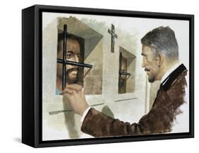 The Prisoner, from Heart-Edmondo De Amicis-Framed Stretched Canvas