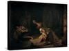 The Prisoner of Chillon, 1834-Eugene Delacroix-Stretched Canvas