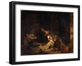 The Prisoner of Chillon-Eugene Delacroix-Framed Giclee Print