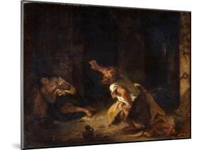 The Prisoner of Chillon-Eugene Delacroix-Mounted Giclee Print