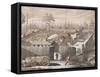 The Prisoner of War Camp at Andersonville-null-Framed Stretched Canvas