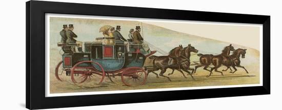 The Private Coach of Mr Oakley, a Prominent Figure in the Coaching Revival-null-Framed Art Print