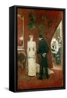 The Private Conversation, 1904-Jean Béraud-Framed Stretched Canvas