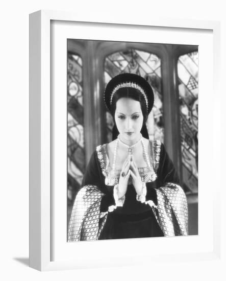 The Private Life of Henry Viii, Merle Oberon as Anne Boleyn, 1933-null-Framed Photo