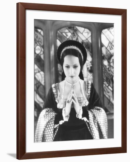 The Private Life of Henry Viii, Merle Oberon as Anne Boleyn, 1933-null-Framed Photo