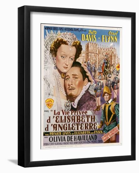 The Private Lives of Elizabeth and Essex, 1939-null-Framed Giclee Print