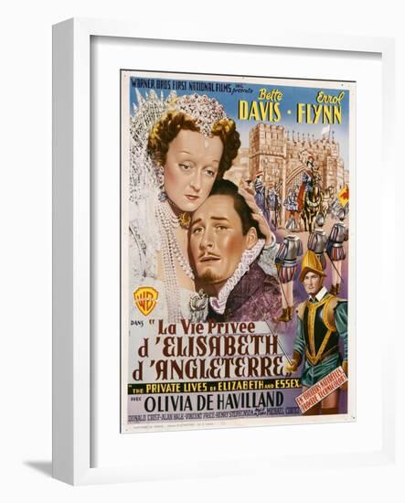 The Private Lives of Elizabeth and Essex, 1939-null-Framed Giclee Print